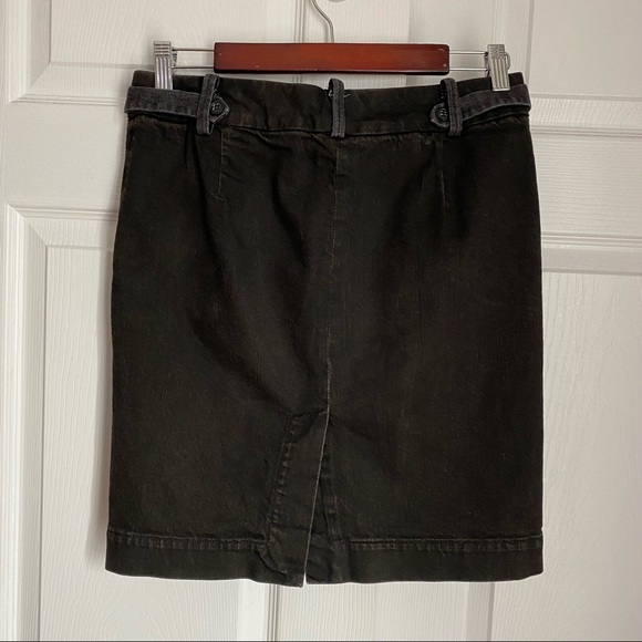 DIESEL BLACK DENIM SKIRT - Picture 4 of 11